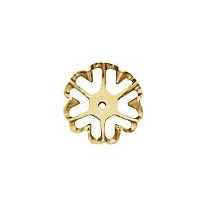 14K Yellow 6.6 mm ID Earring Jackets