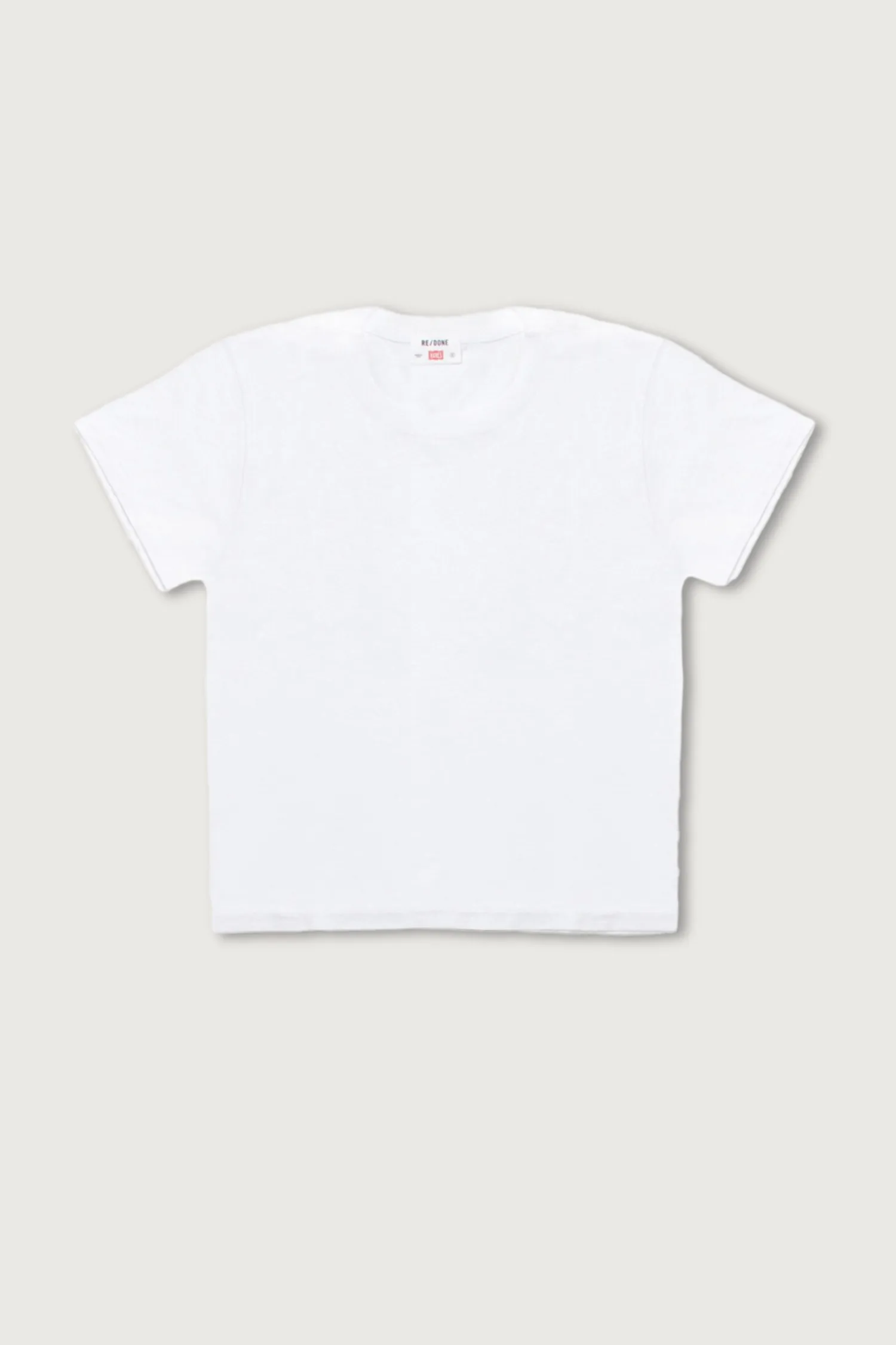 1950's Boxy S/S Tee In Optic White