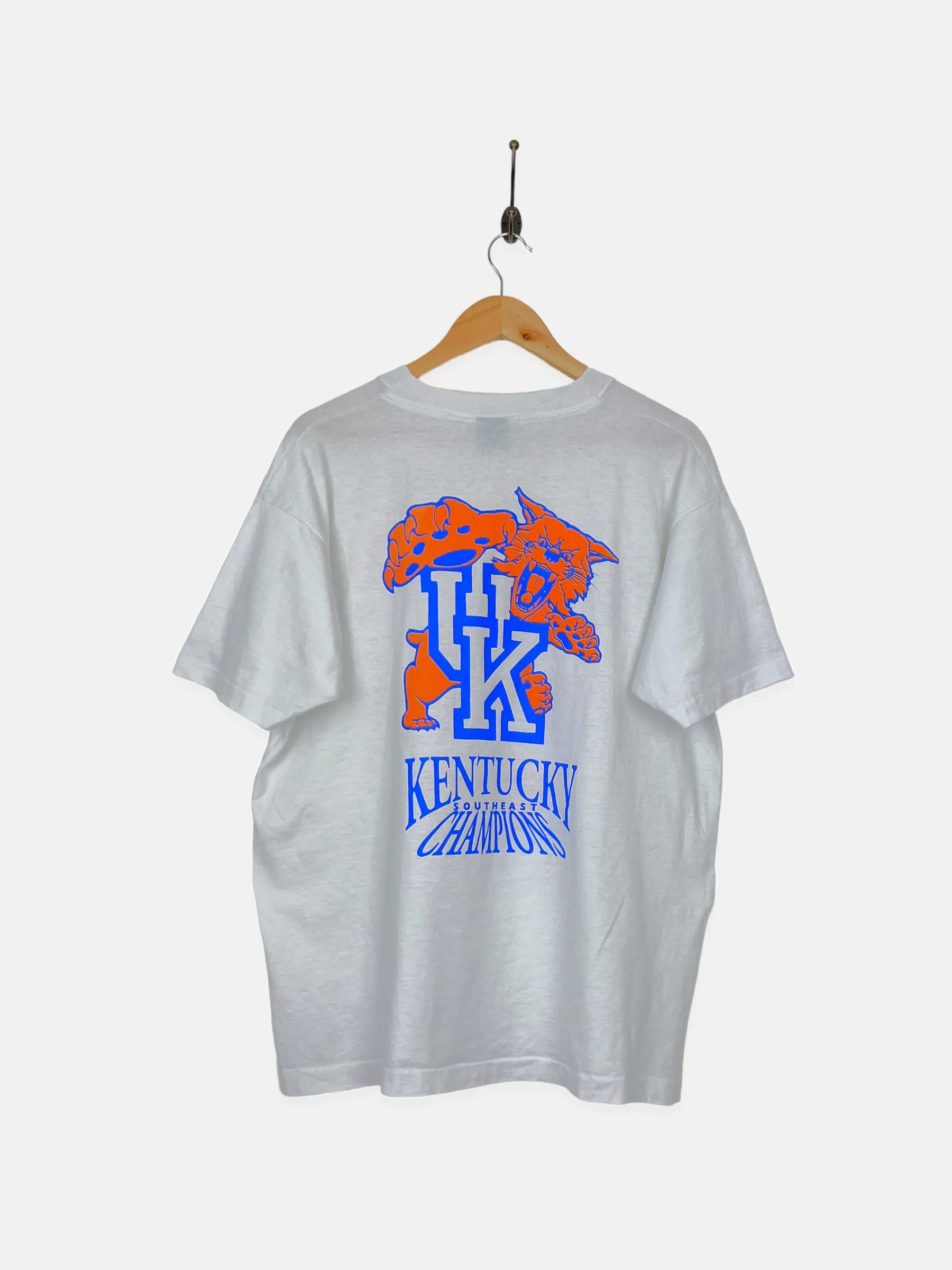 1993 NCAA Kentucky University Wildcats USA Made Vintage T-Shirt Size M-L