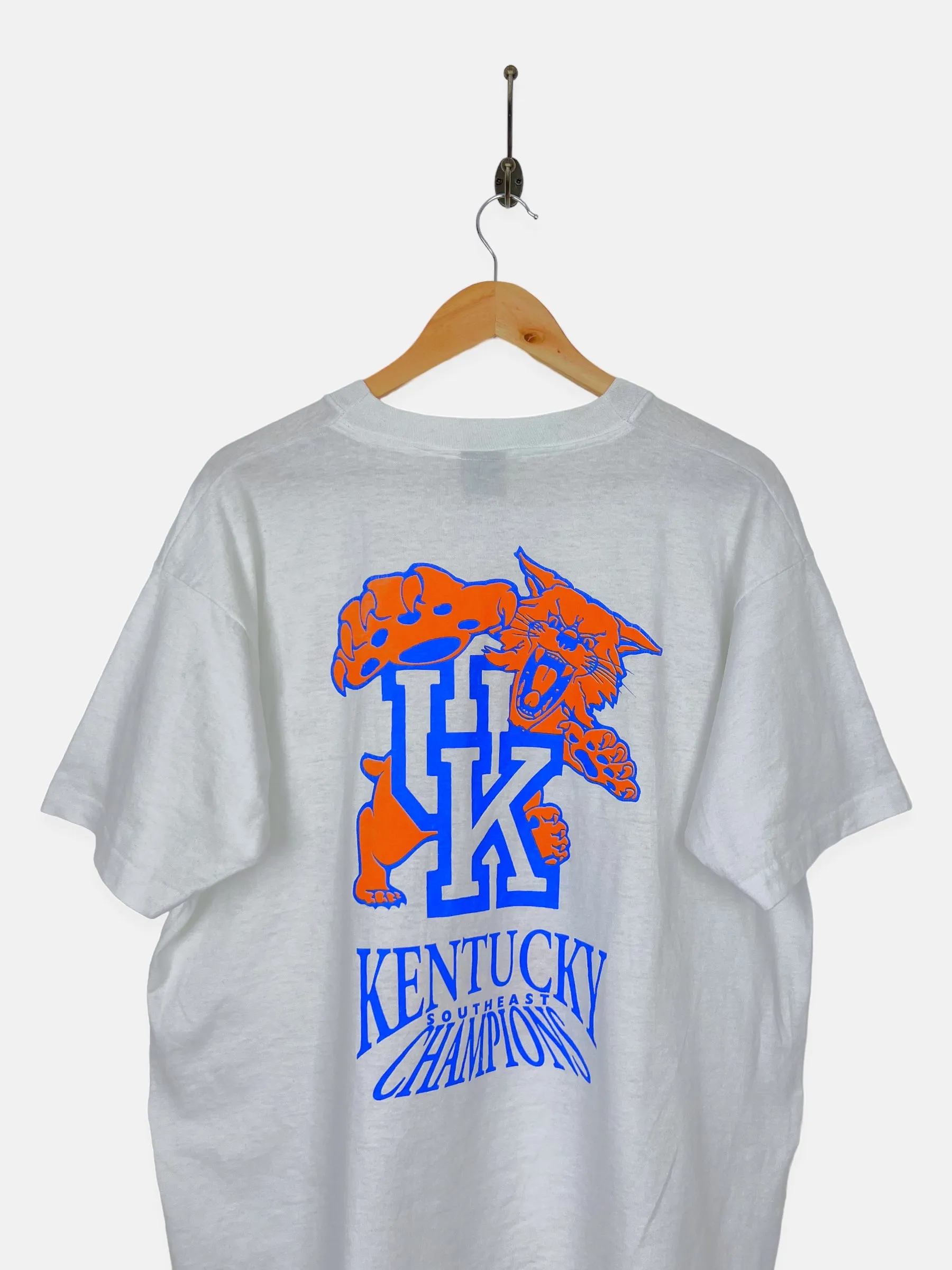 1993 NCAA Kentucky University Wildcats USA Made Vintage T-Shirt Size M-L