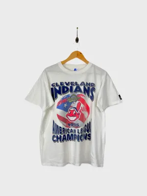 1995 Cleveland Indians USA Made MLB Vintage T-Shirt Size 12