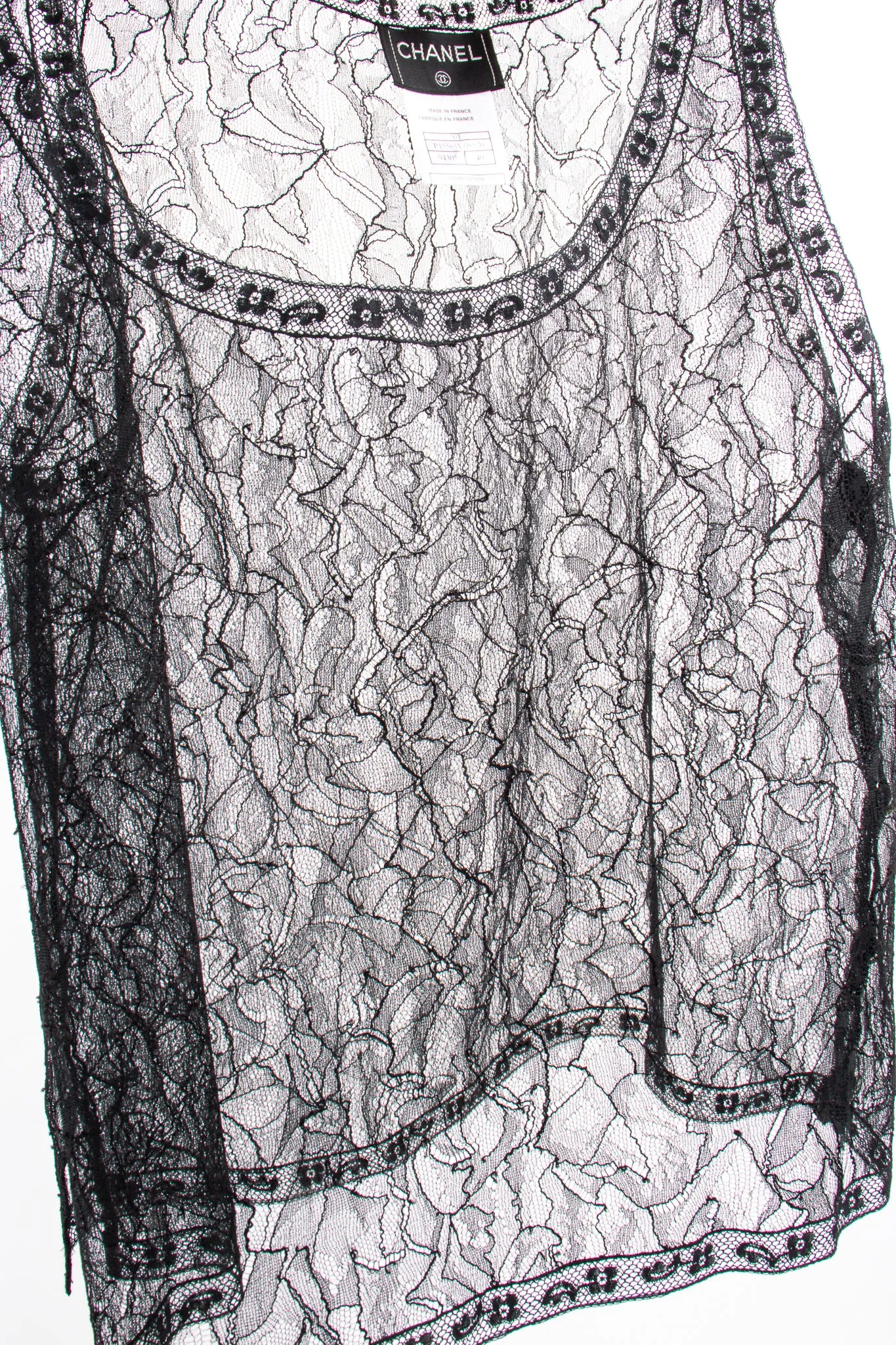 2000 Sheer Chantilly Lace Tank