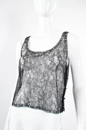 2000 Sheer Chantilly Lace Tank