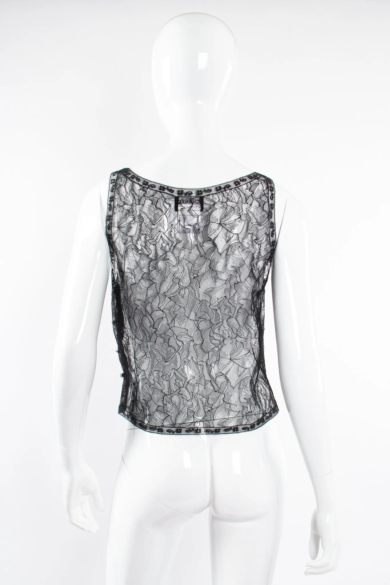 2000 Sheer Chantilly Lace Tank