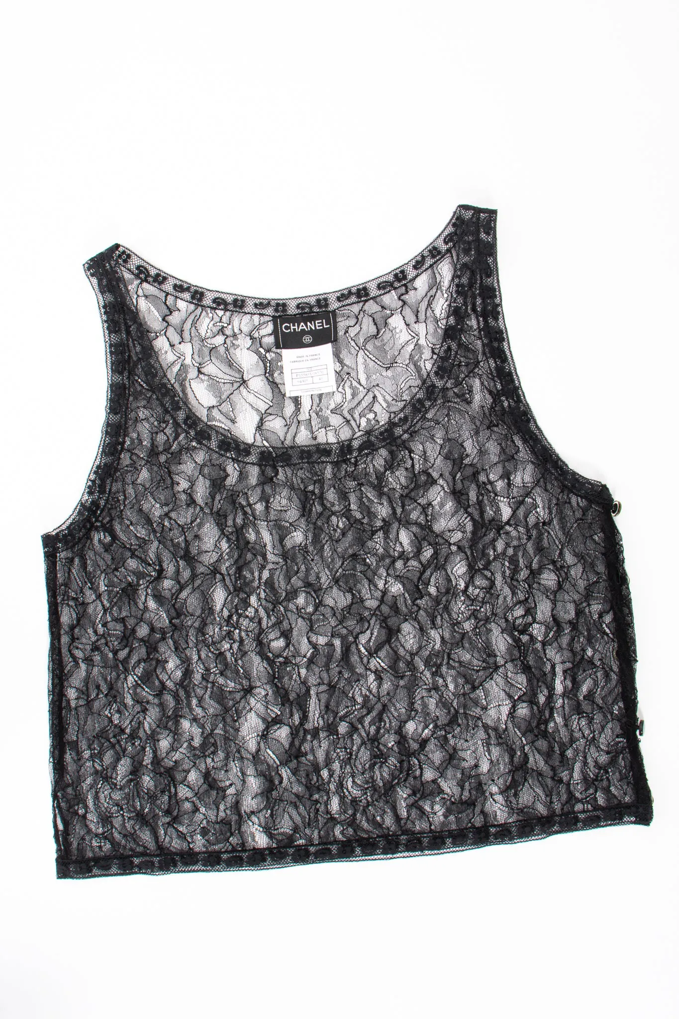 2000 Sheer Chantilly Lace Tank
