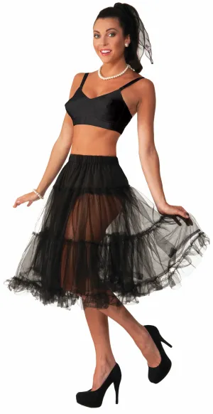 50's Crinoline Skirt Black