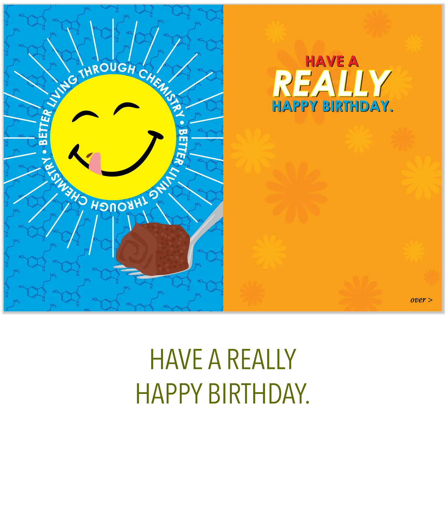 611 Super Mood Cake (Birthday Card)