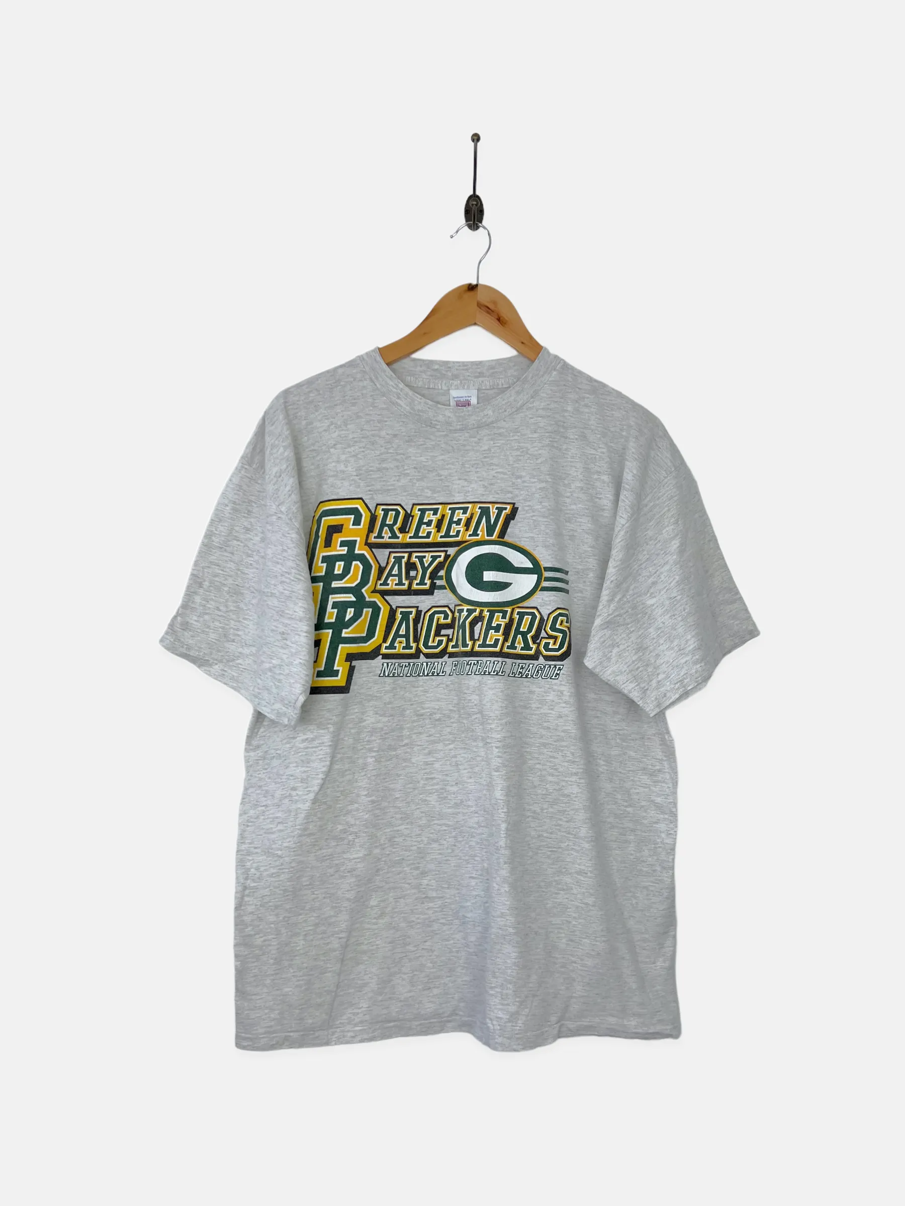 90's Green Bay Packers NFL USA Made Vintage T-Shirt Size XL