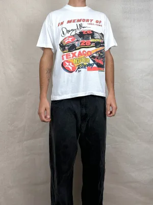 90's NASCAR Davey Allison USA Made Vintage Racing T-Shirt Size 14