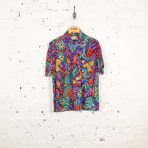 90s New Orleans Jazz Festival Hawaiian Shirt - Purple - S