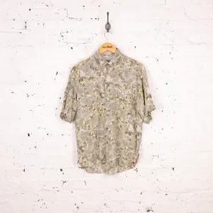 90's Pattern Shirt - Beige - L