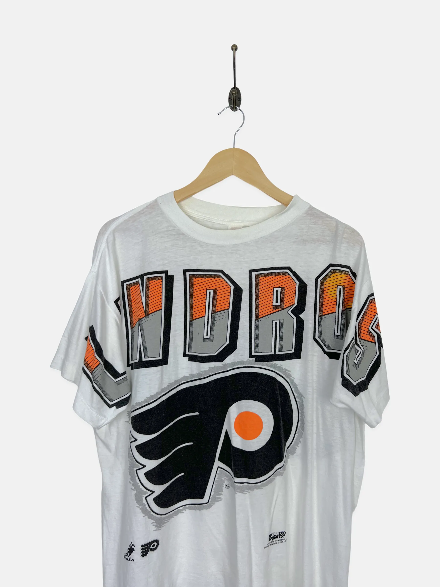 90's Philadelphia Flyers Lindros NHL Vintage T-Shirt Size M