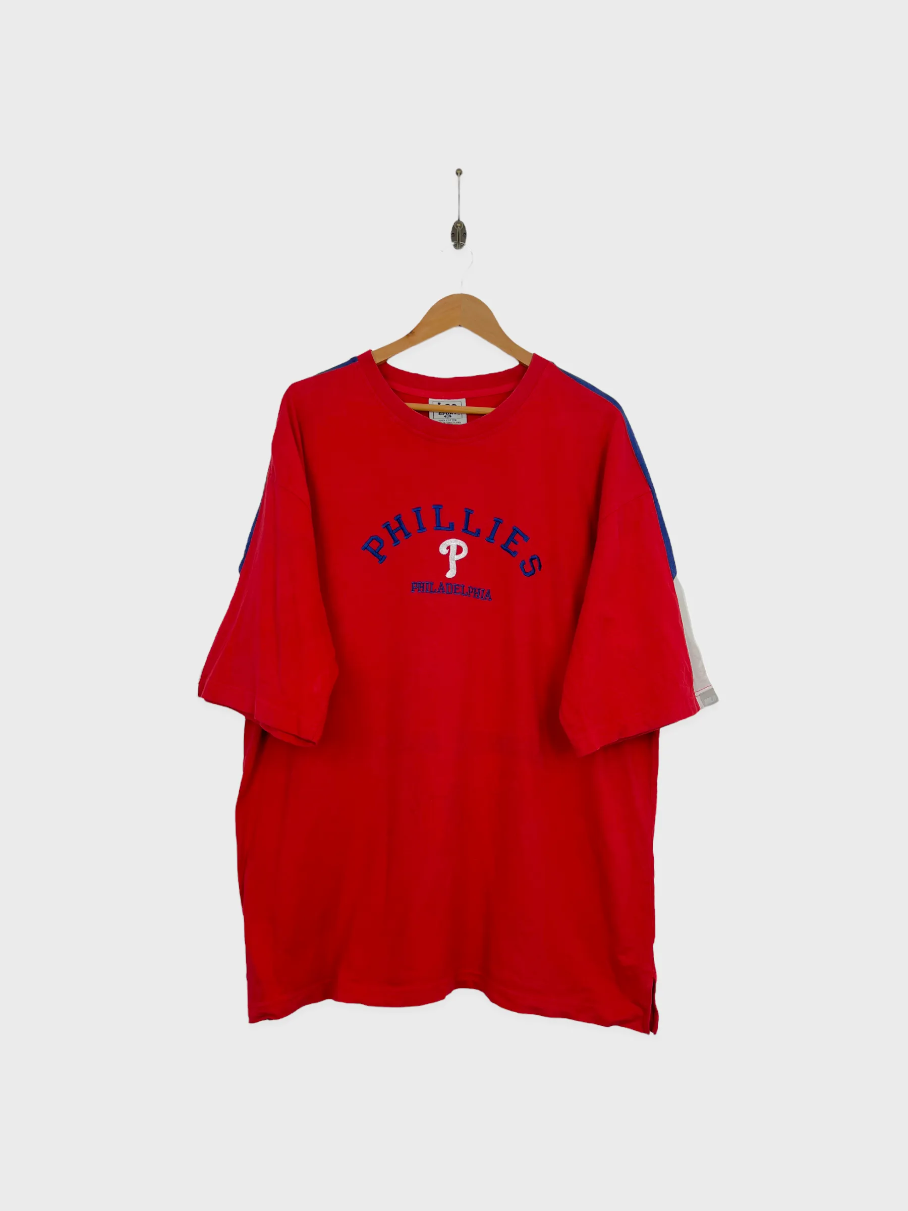 90's Philadelphia Phillies MLB Embroidered Vintage T-Shirt Size 2-3XL