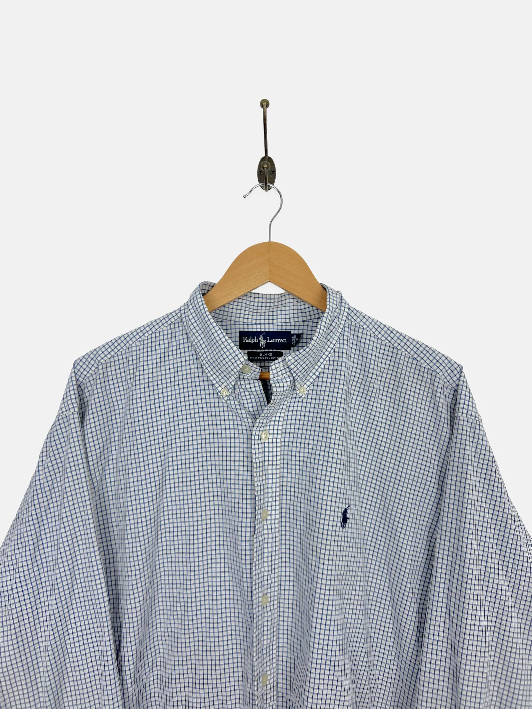 90's Ralph Lauren Embroidered Vintage Button-Up Shirt Size XL