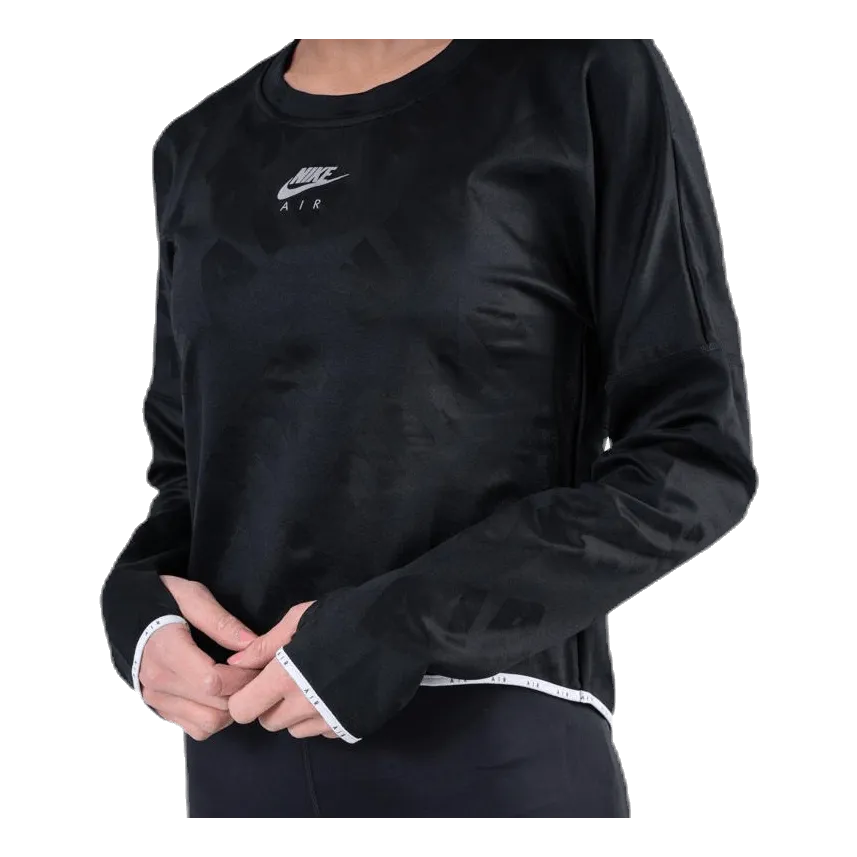 Air Midlayer Crew Black