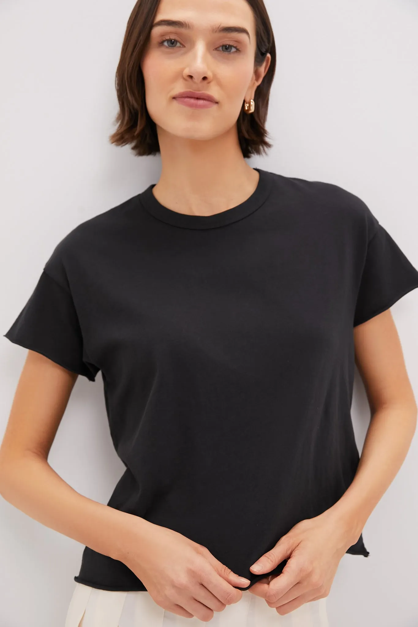 Almost Black The Crop Tee