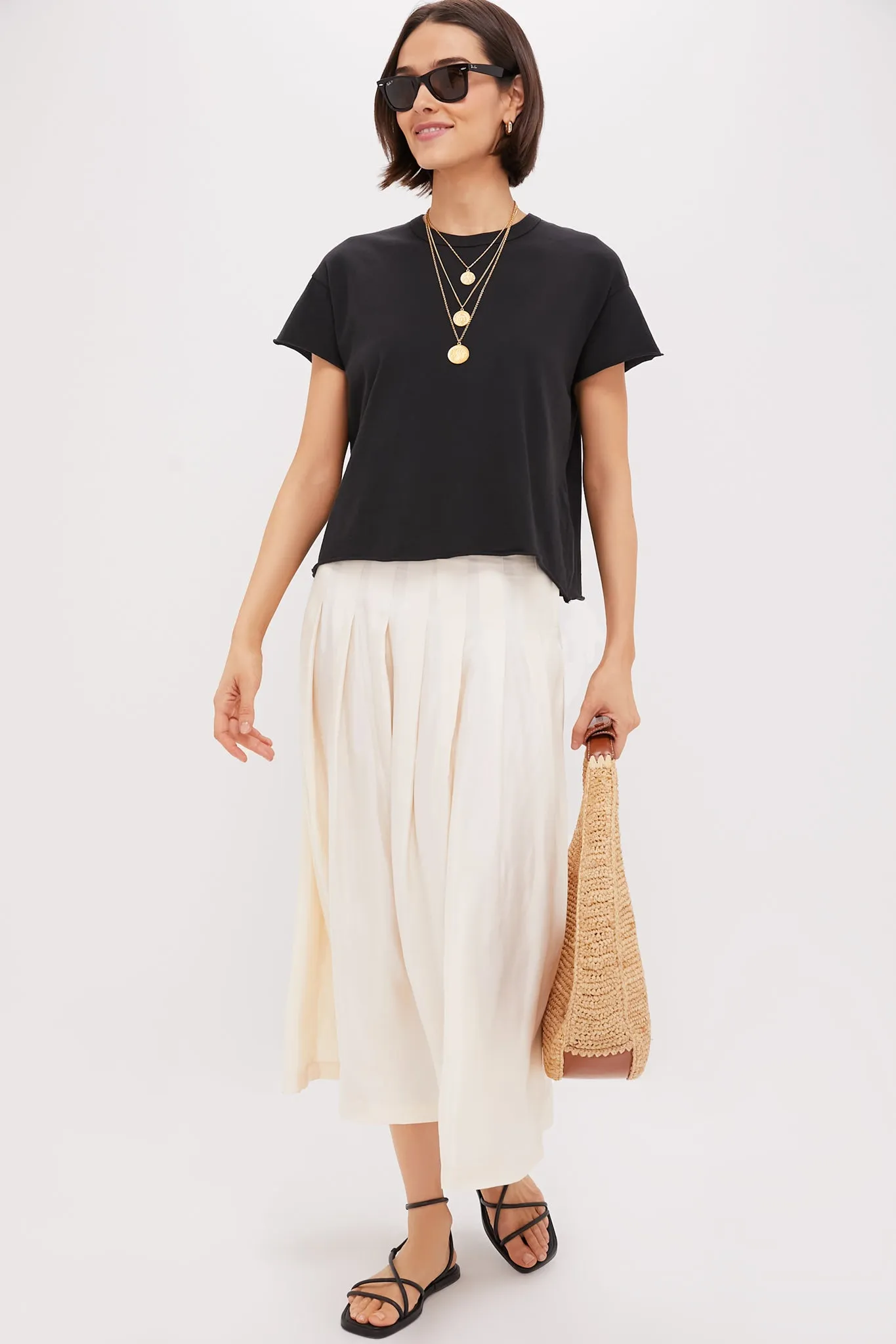 Almost Black The Crop Tee
