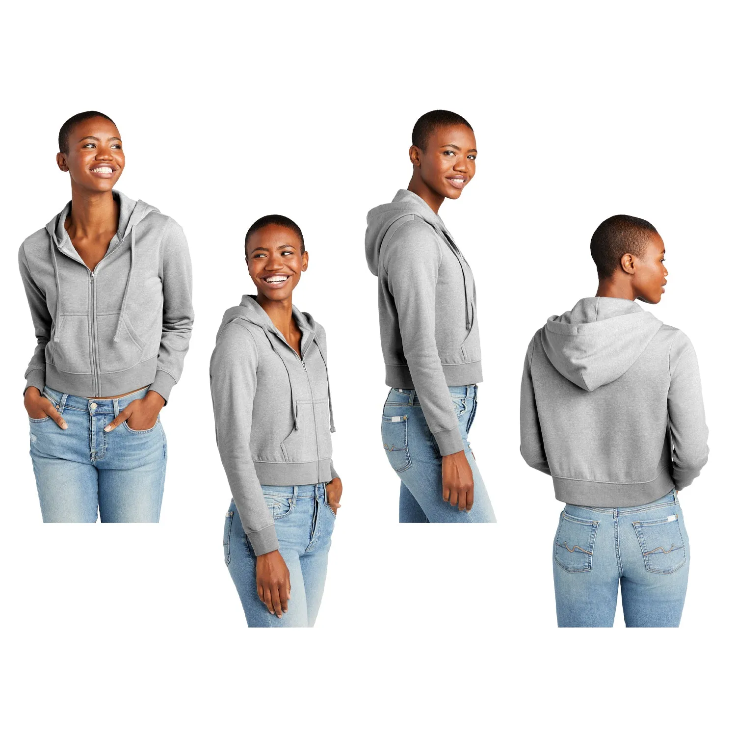 Alpha Epsilon Phi Cropped Zip Up Hoodie