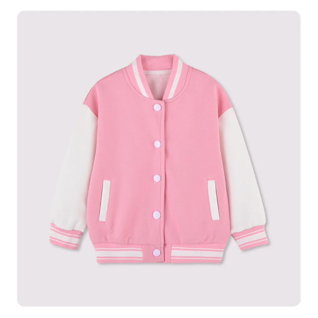 American Style Varsity Jacket - Pink