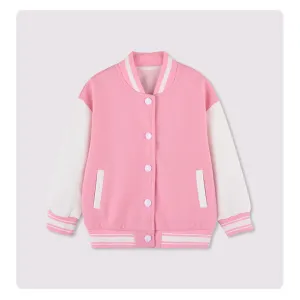 American Style Varsity Jacket - Pink
