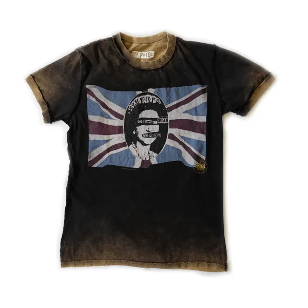 Amplified - Vintage Sex Pistols GSTQ T-Shirt - Acid Wash Black