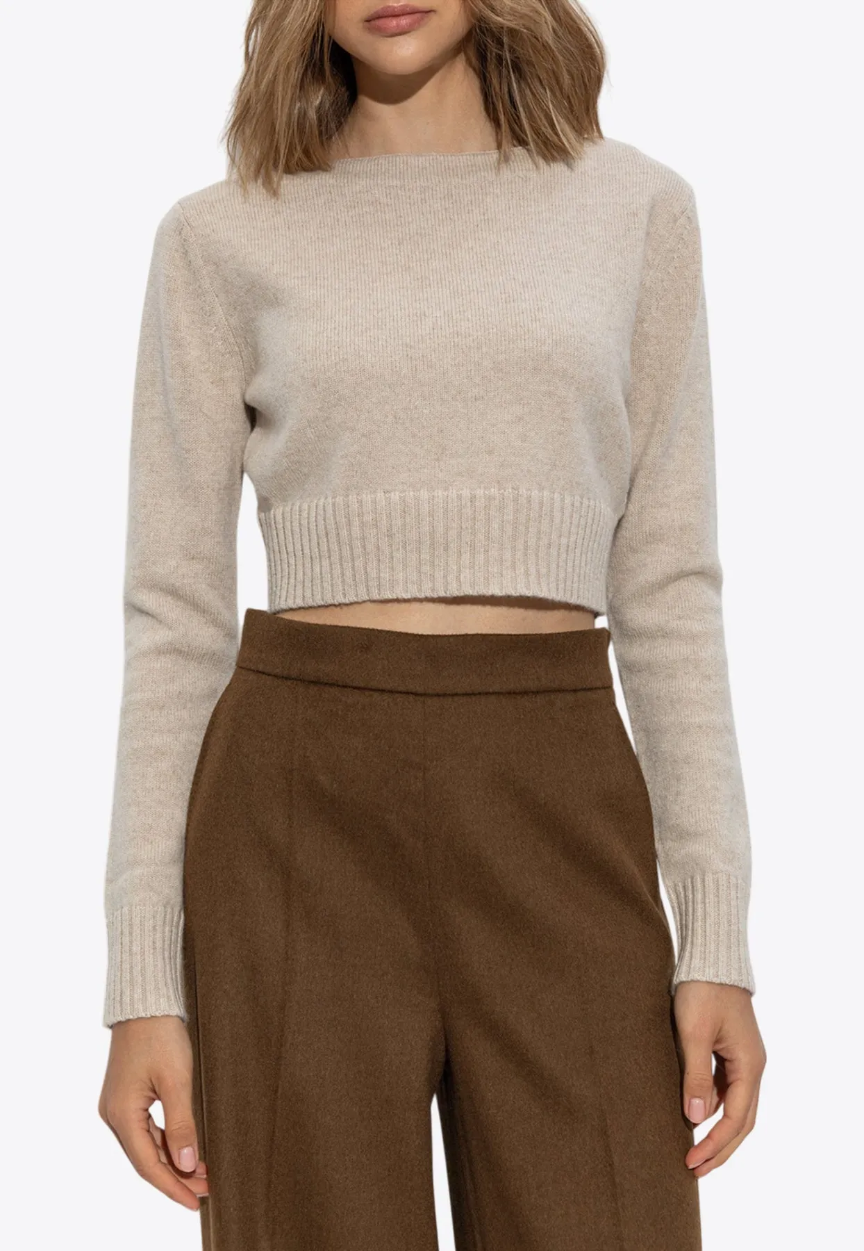 Angri Wool Cropped Sweater