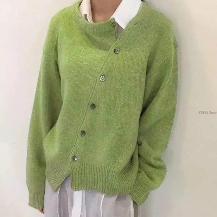 Anna™ | Knitted Asymmetric Cardigan.