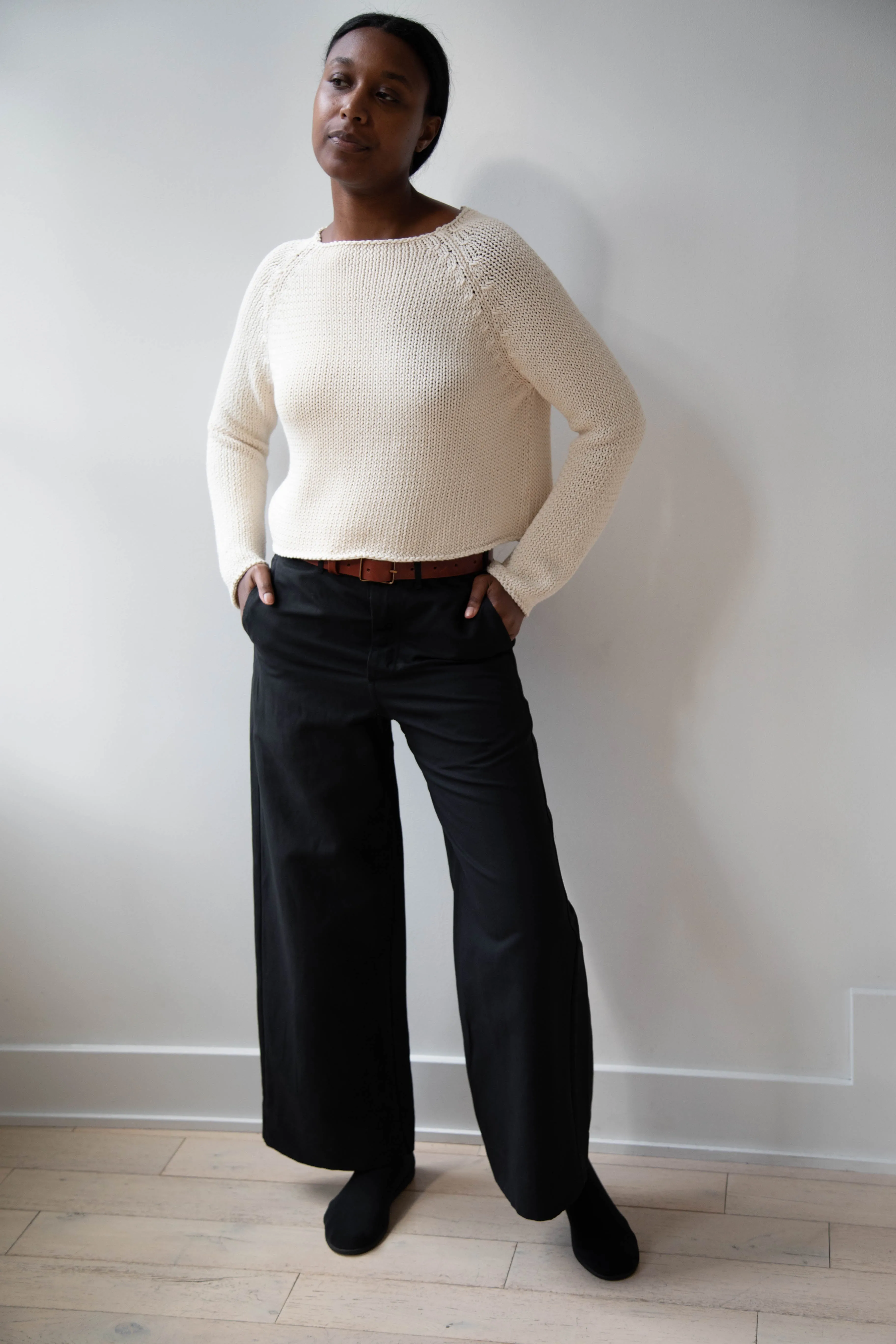 Apuntob | Soft Cotton Sweater in Milk