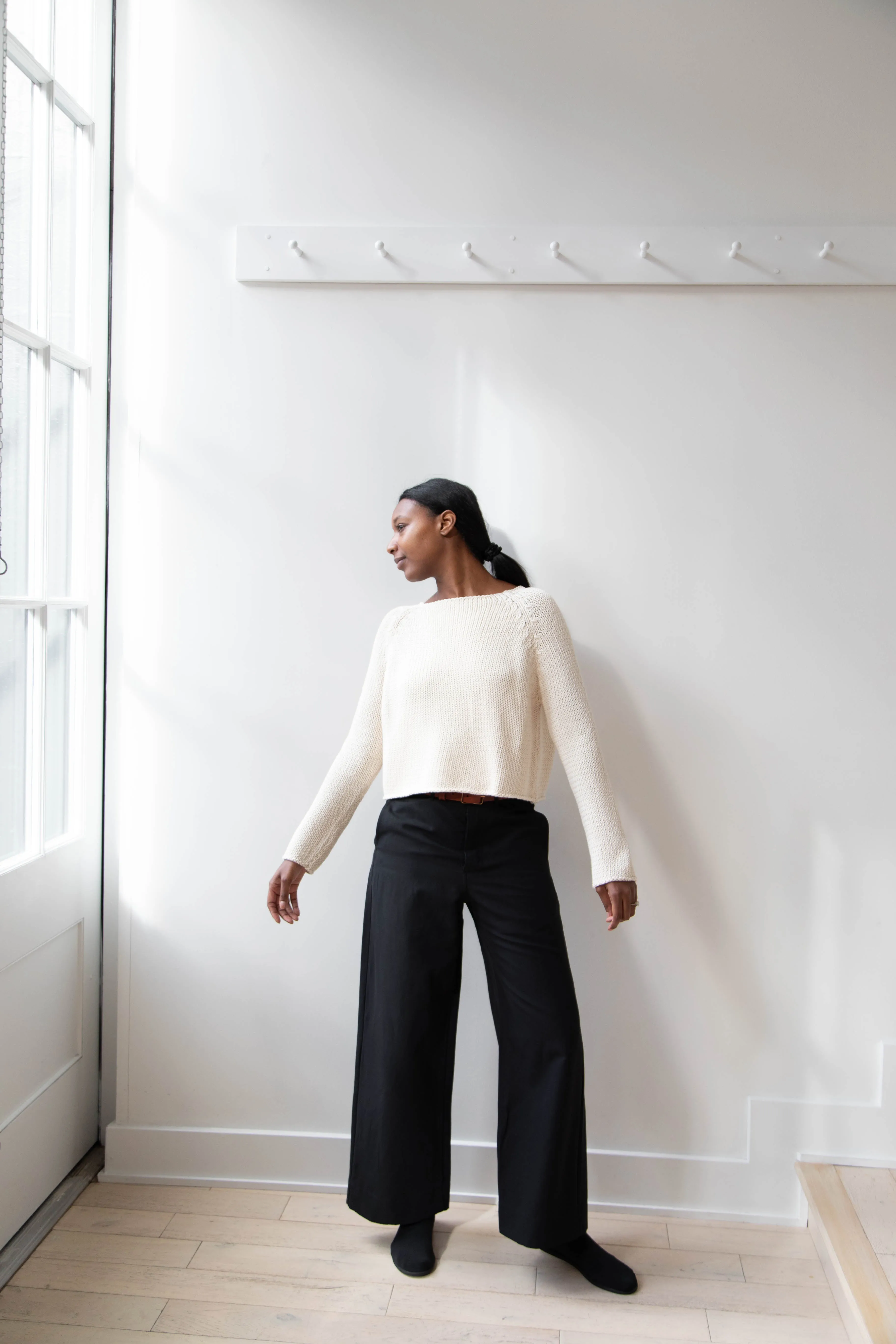 Apuntob | Soft Cotton Sweater in Milk