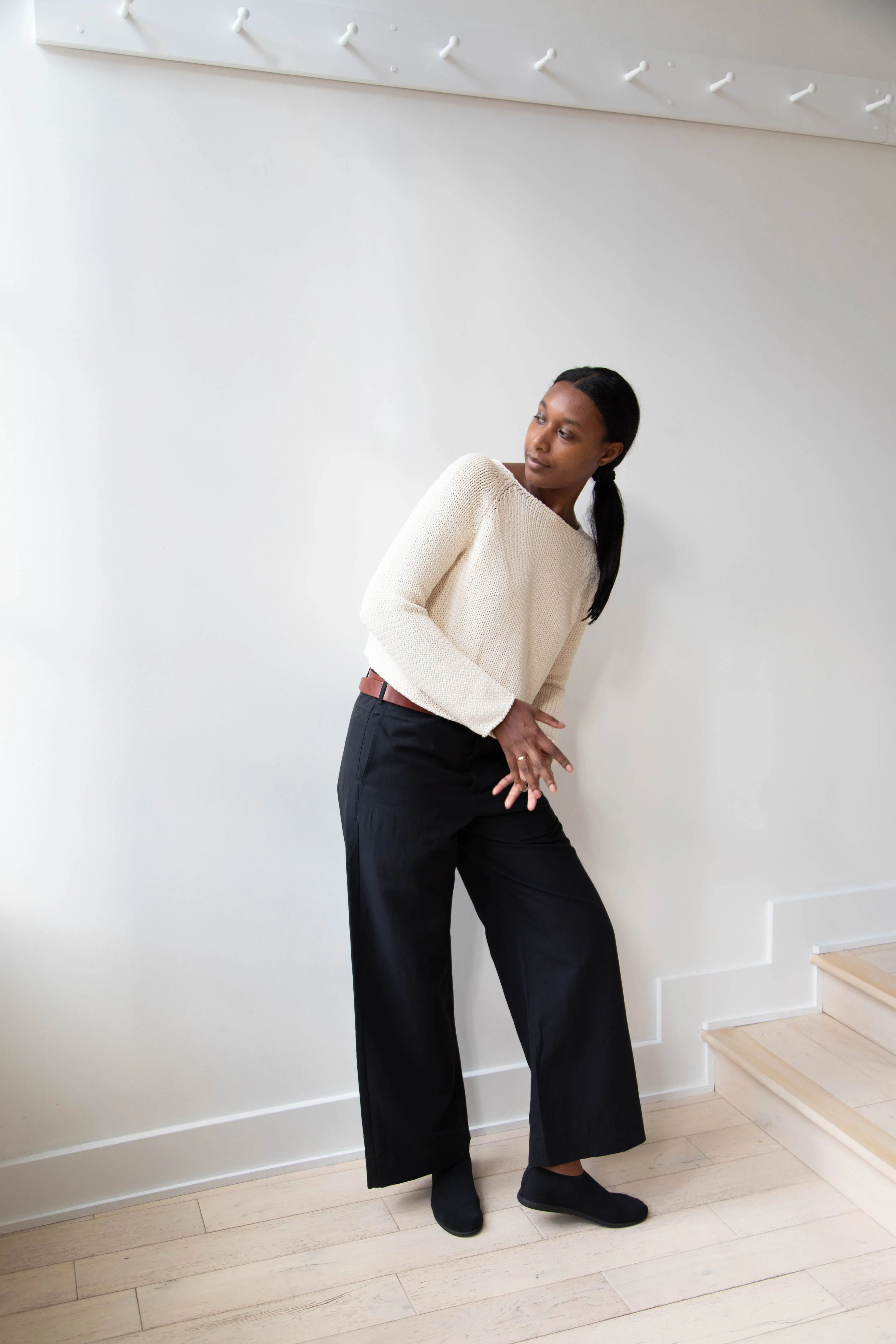 Apuntob | Soft Cotton Sweater in Milk