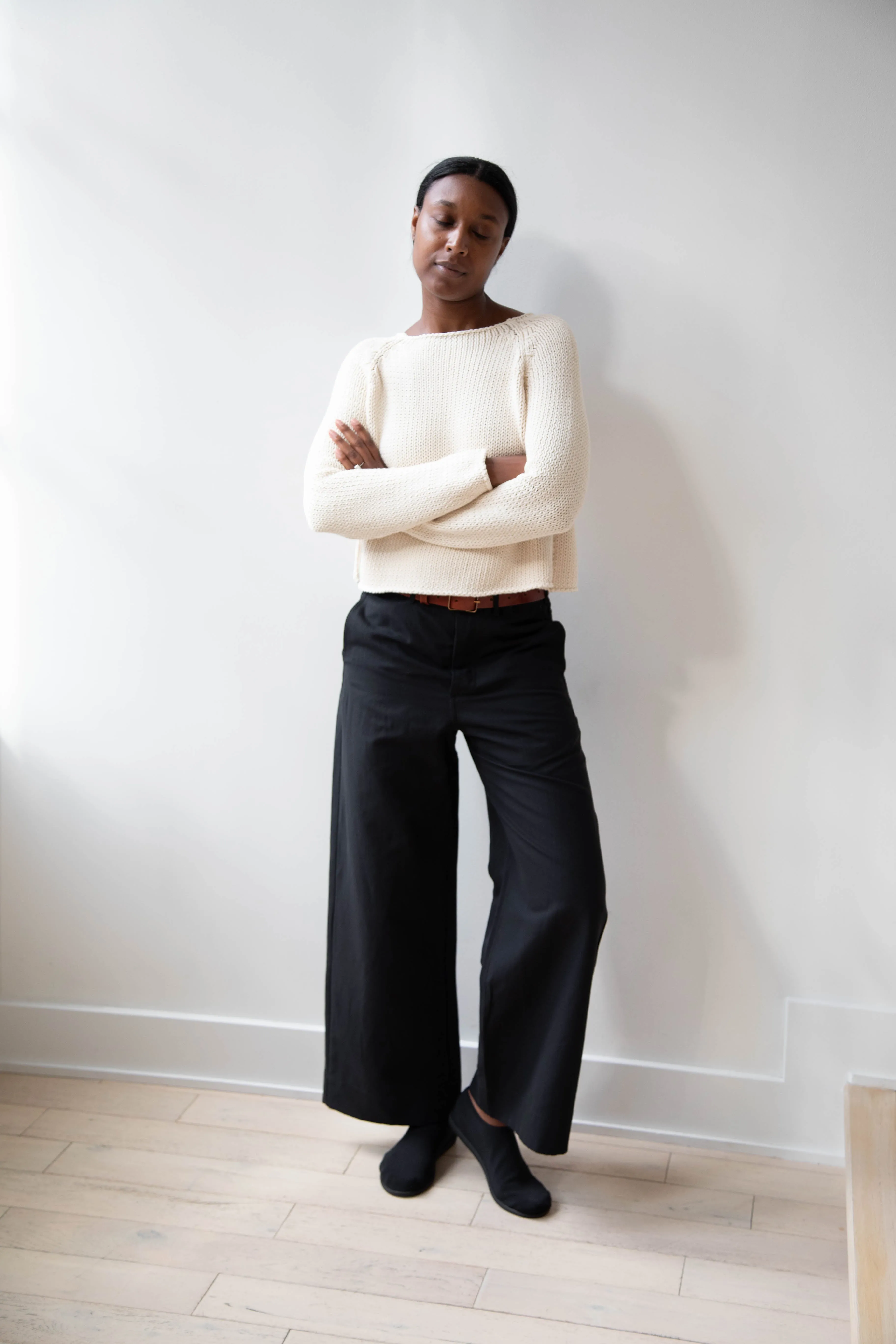 Apuntob | Soft Cotton Sweater in Milk