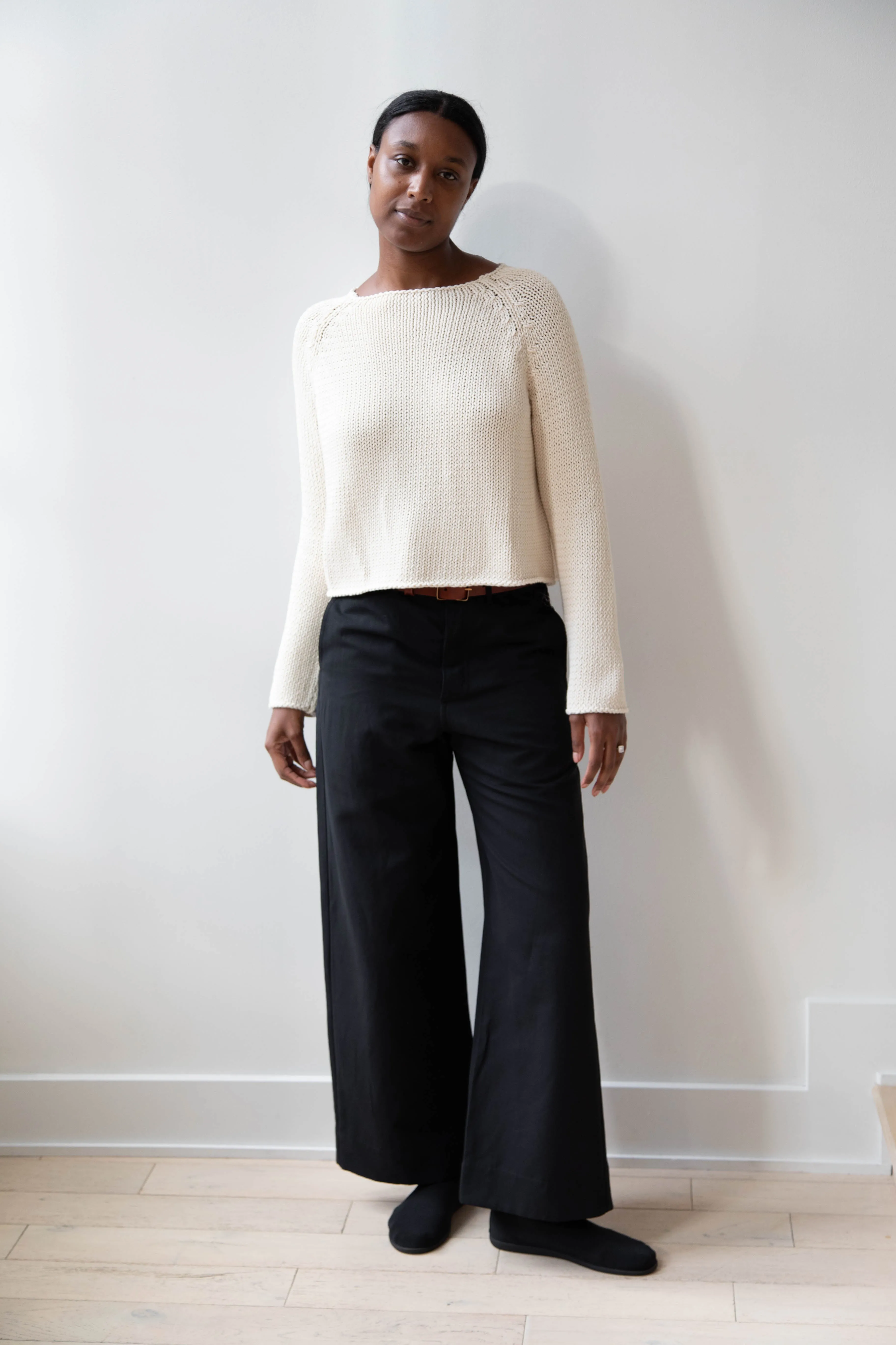 Apuntob | Soft Cotton Sweater in Milk