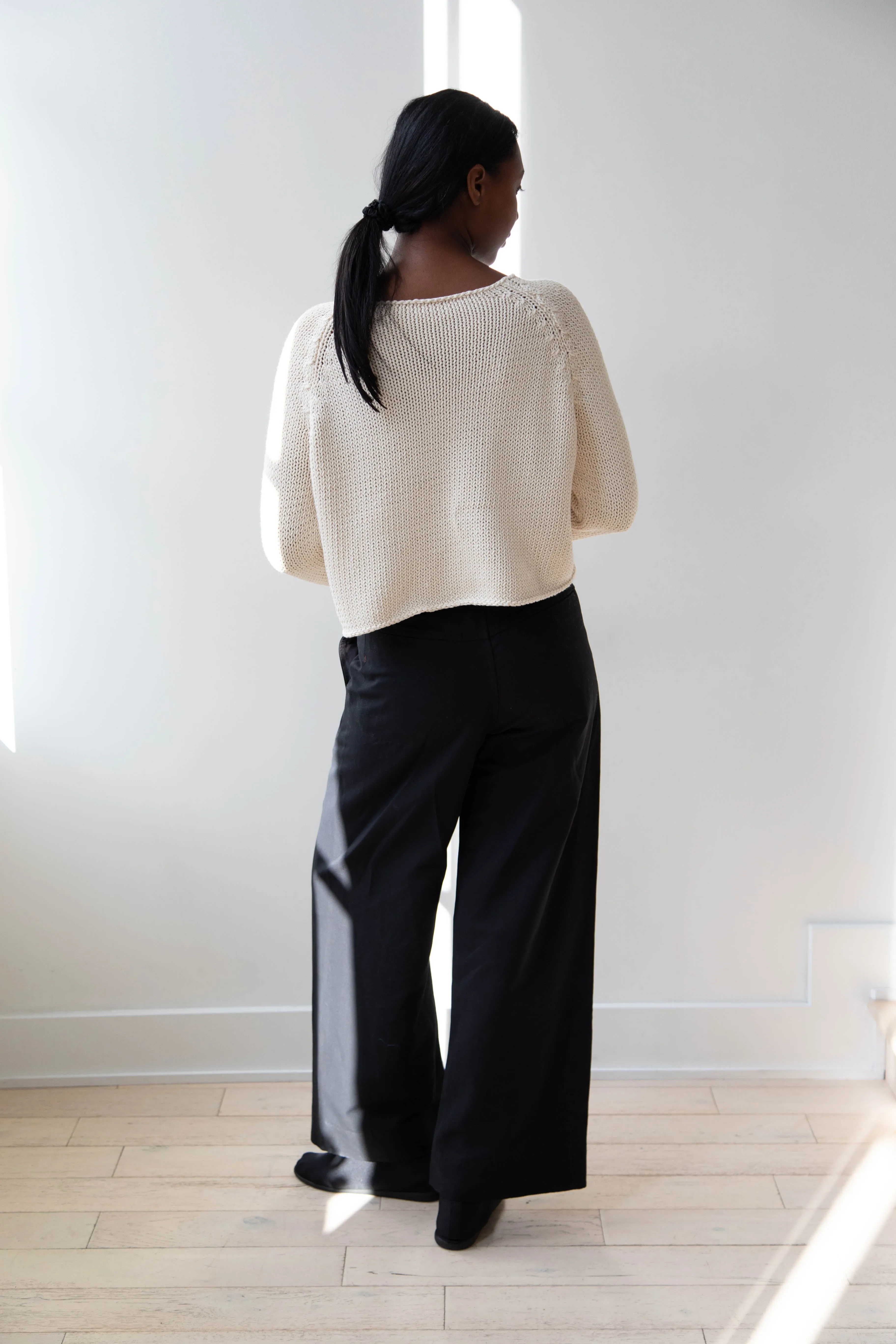 Apuntob | Soft Cotton Sweater in Milk