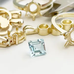 Aquamarine - Square Cut - 1.01ct