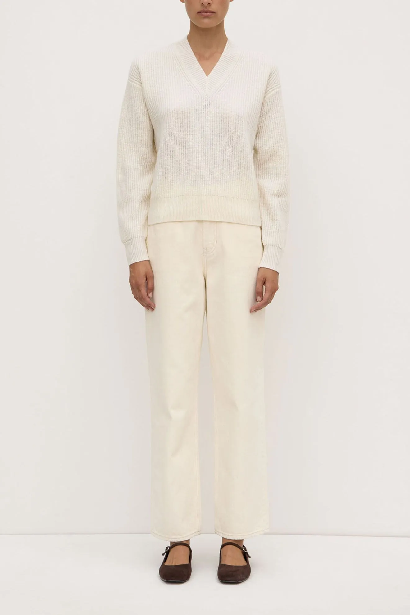 Assembly Label - Nova Long Sleeve Knit, Cream