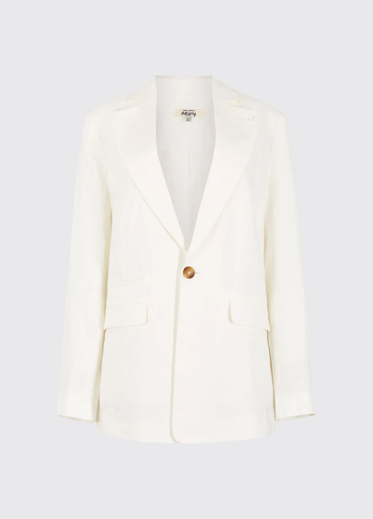 Avonlea Women’s Tailored Linen Jacket - White