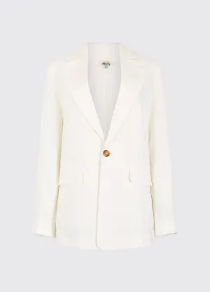 Avonlea Women’s Tailored Linen Jacket - White