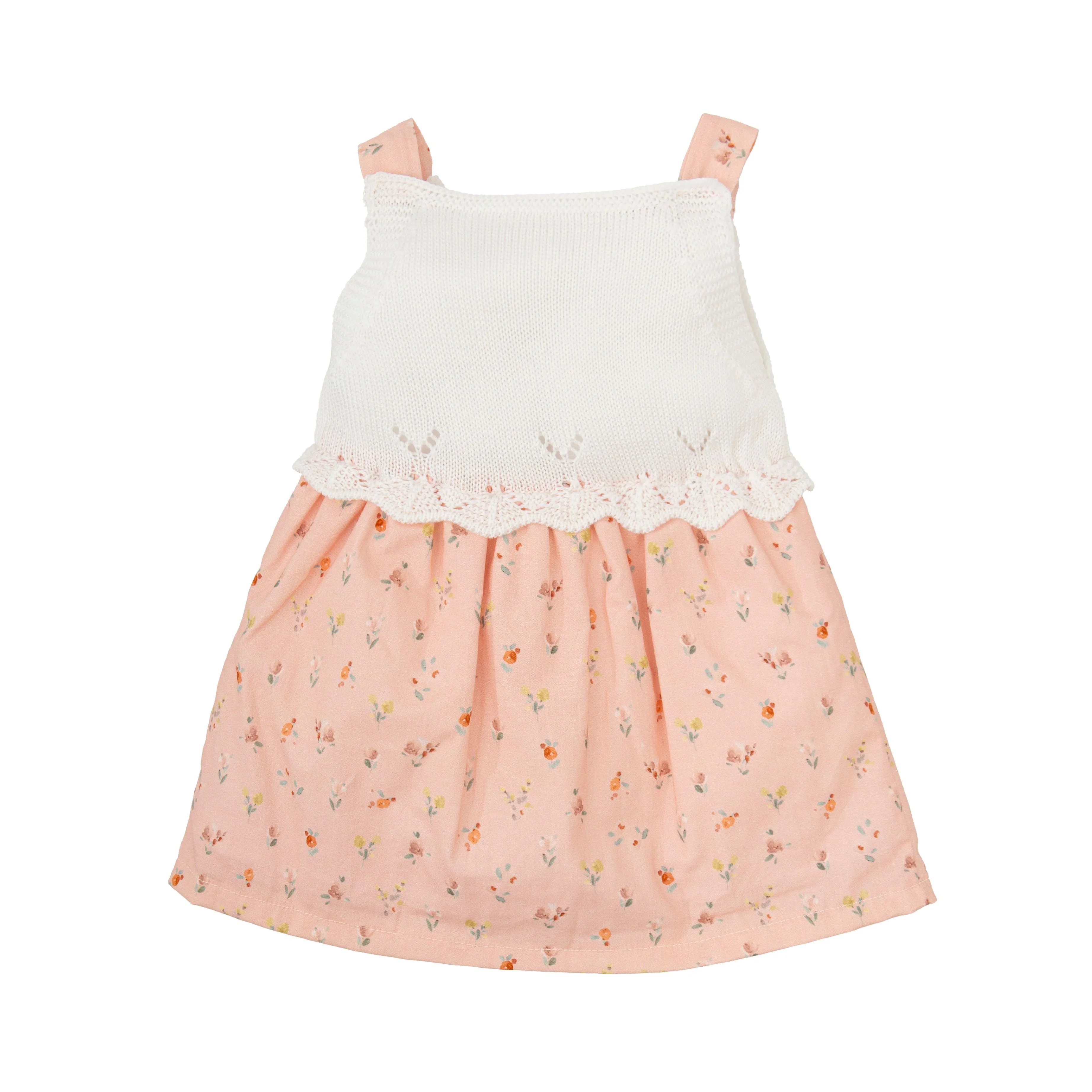 Babidu Liberty Pink and White Dress