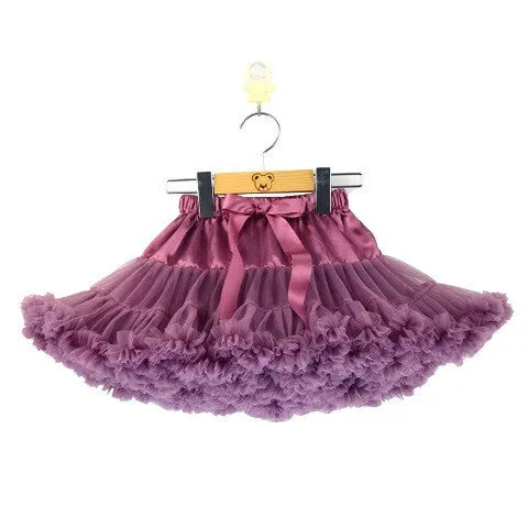Baby girls tutu fluffy chiffon pettiskirt baby girls skirts Princess party tulle dance wear Skirts for girls 12Mo-8 Ys 21 Colors