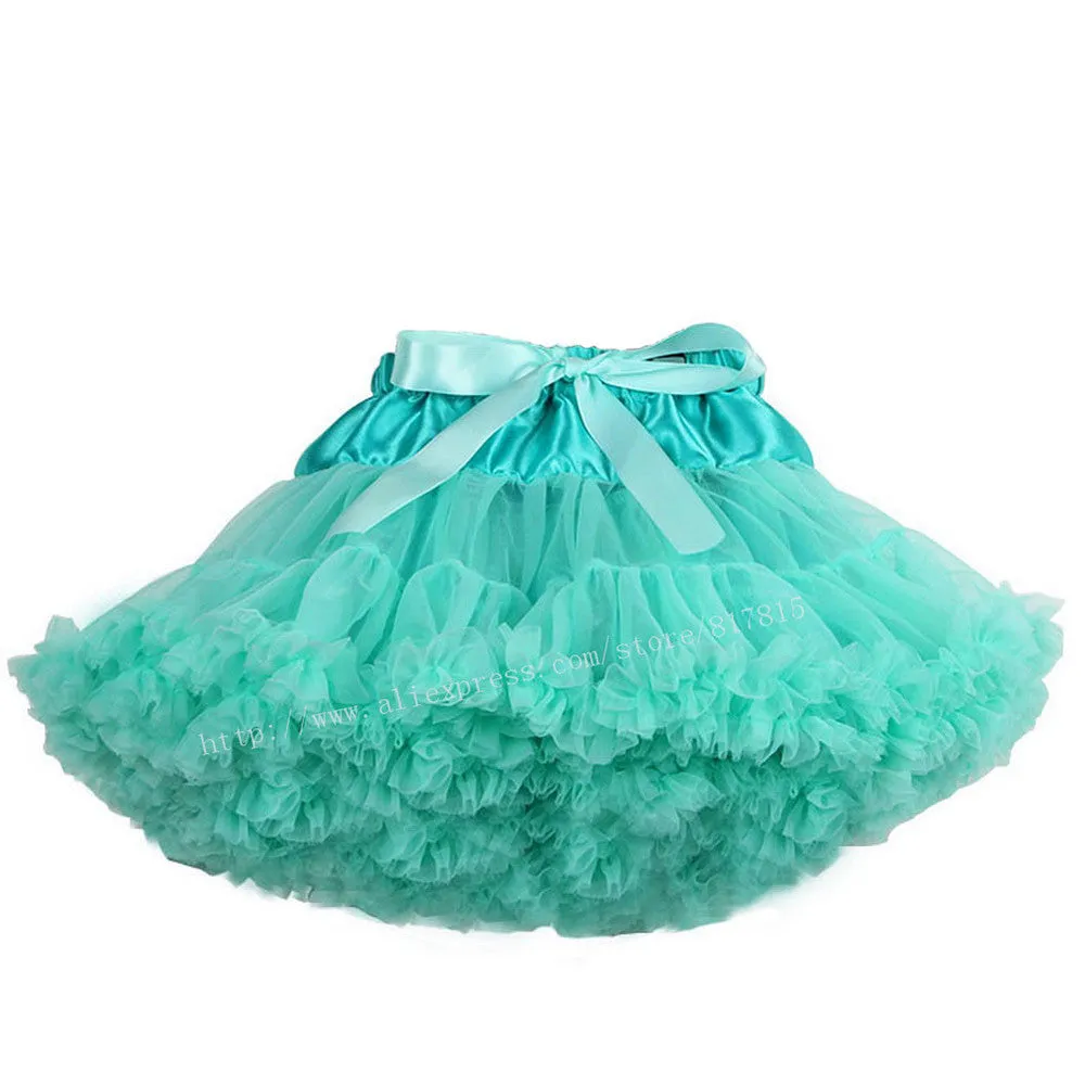 Baby girls tutu fluffy chiffon pettiskirt baby girls skirts Princess party tulle dance wear Skirts for girls 12Mo-8 Ys 21 Colors