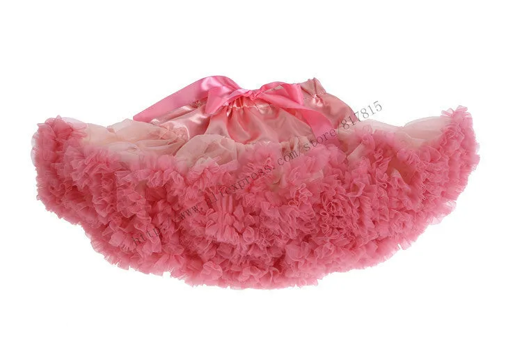 Baby girls tutu fluffy chiffon pettiskirt baby girls skirts Princess party tulle dance wear Skirts for girls 12Mo-8 Ys 21 Colors
