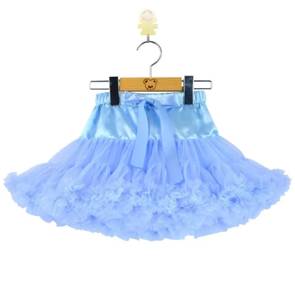 Baby girls tutu fluffy chiffon pettiskirt baby girls skirts Princess party tulle dance wear Skirts for girls 12Mo-8 Ys 21 Colors