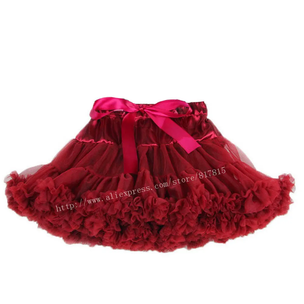 Baby girls tutu fluffy chiffon pettiskirt baby girls skirts Princess party tulle dance wear Skirts for girls 12Mo-8 Ys 21 Colors