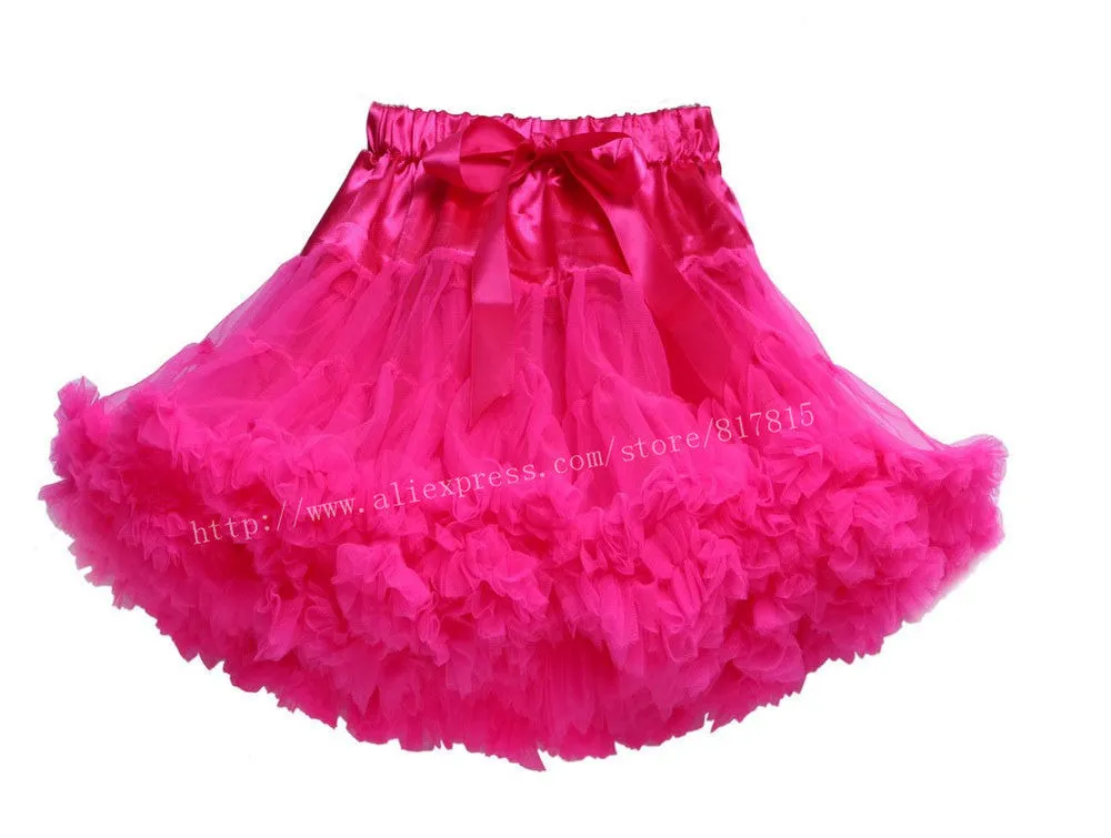 Baby girls tutu fluffy chiffon pettiskirt baby girls skirts Princess party tulle dance wear Skirts for girls 12Mo-8 Ys 21 Colors
