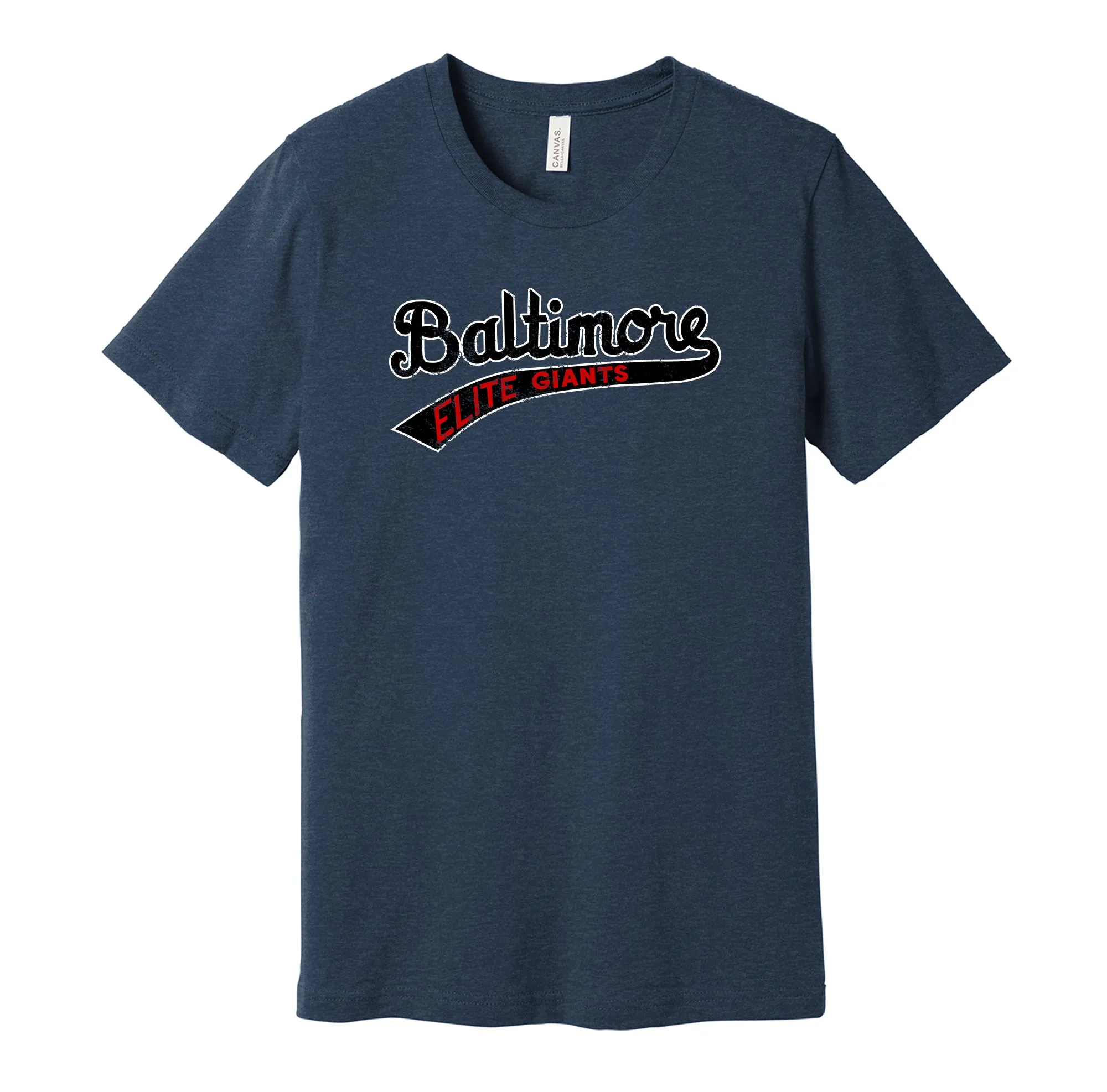 Baltimore Elite Giants Distressed Logo Shirt - Defunct Negro Baseball Team - Celebrate Black Heritage and History - Hyper Than Hype