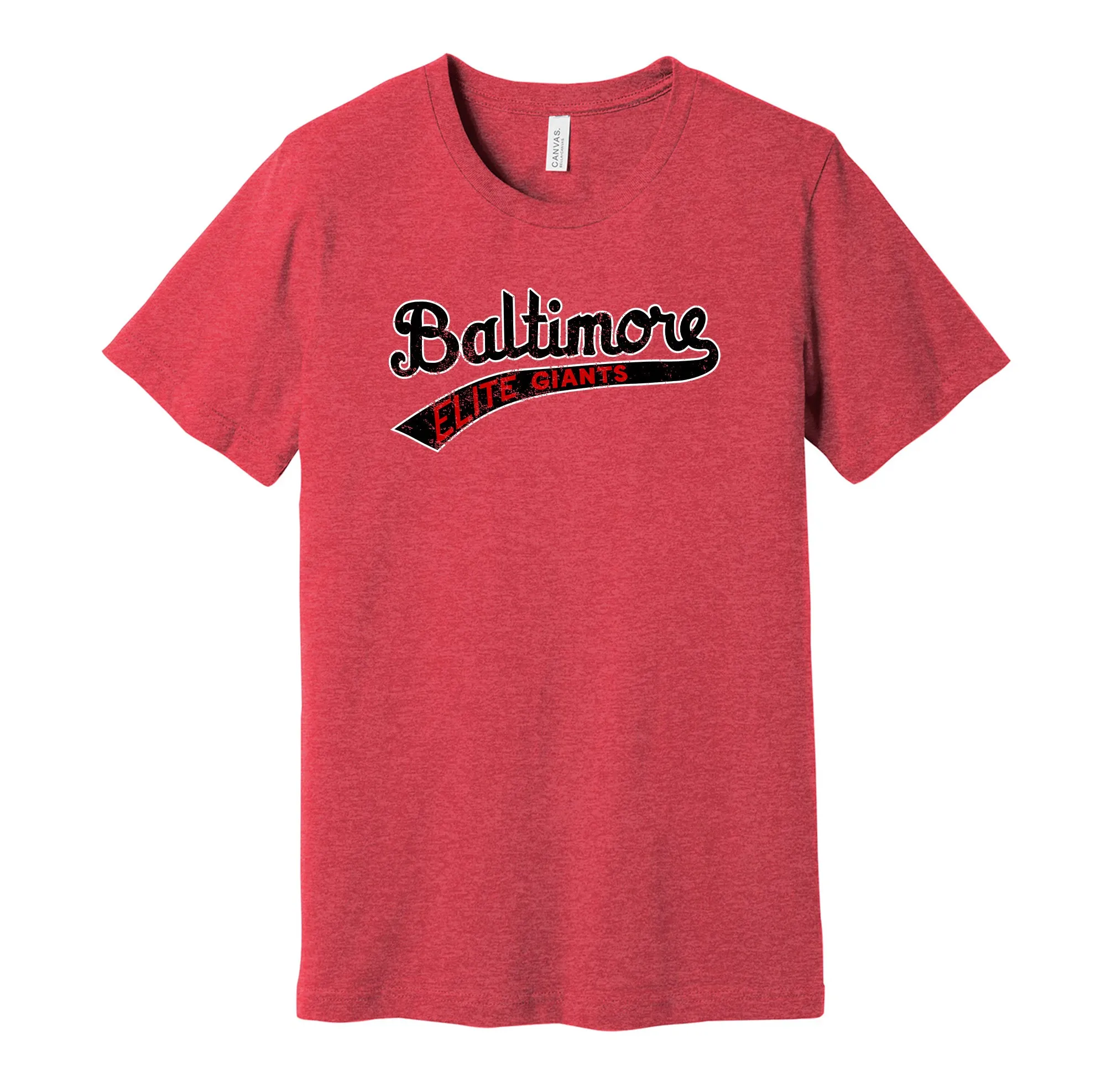 Baltimore Elite Giants Distressed Logo Shirt - Defunct Negro Baseball Team - Celebrate Black Heritage and History - Hyper Than Hype