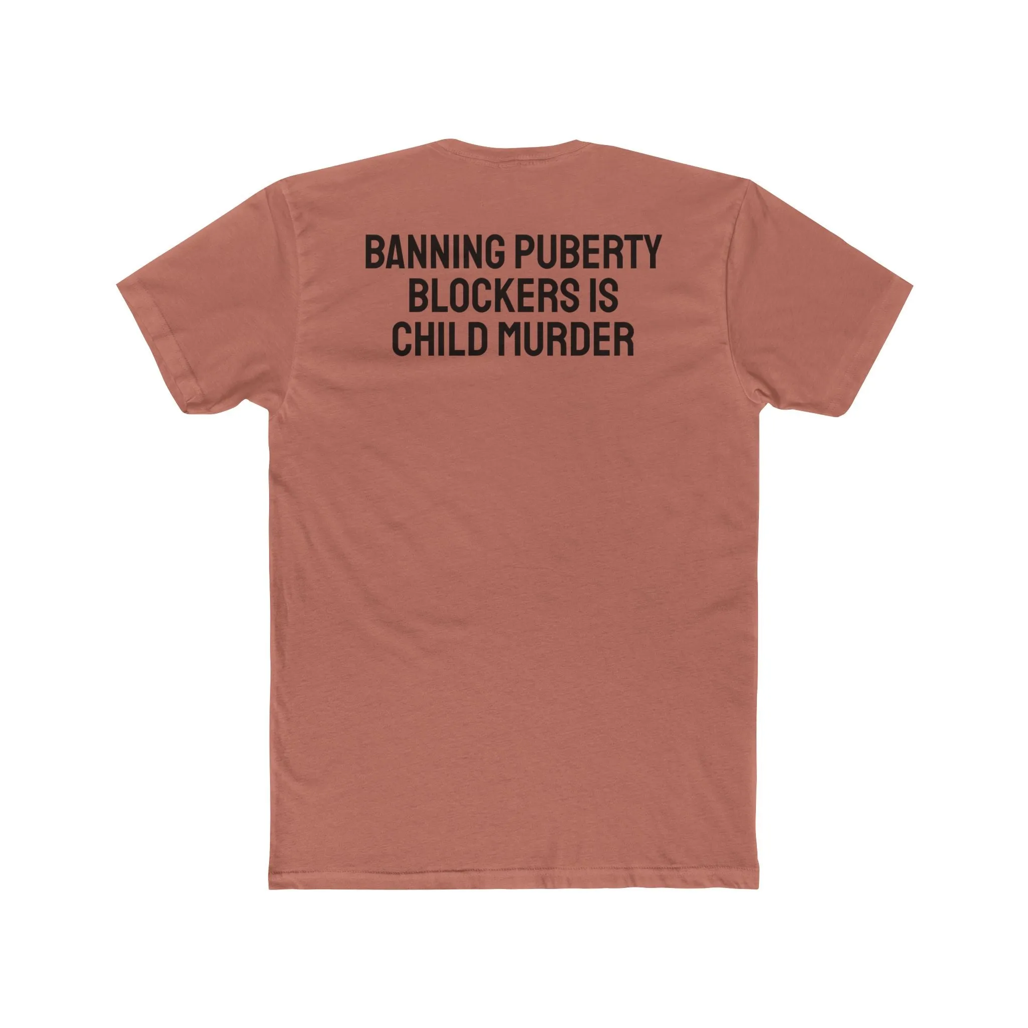 Banning Puberty Blockers Is Child Murder - Unisex Cotton Crew Tee