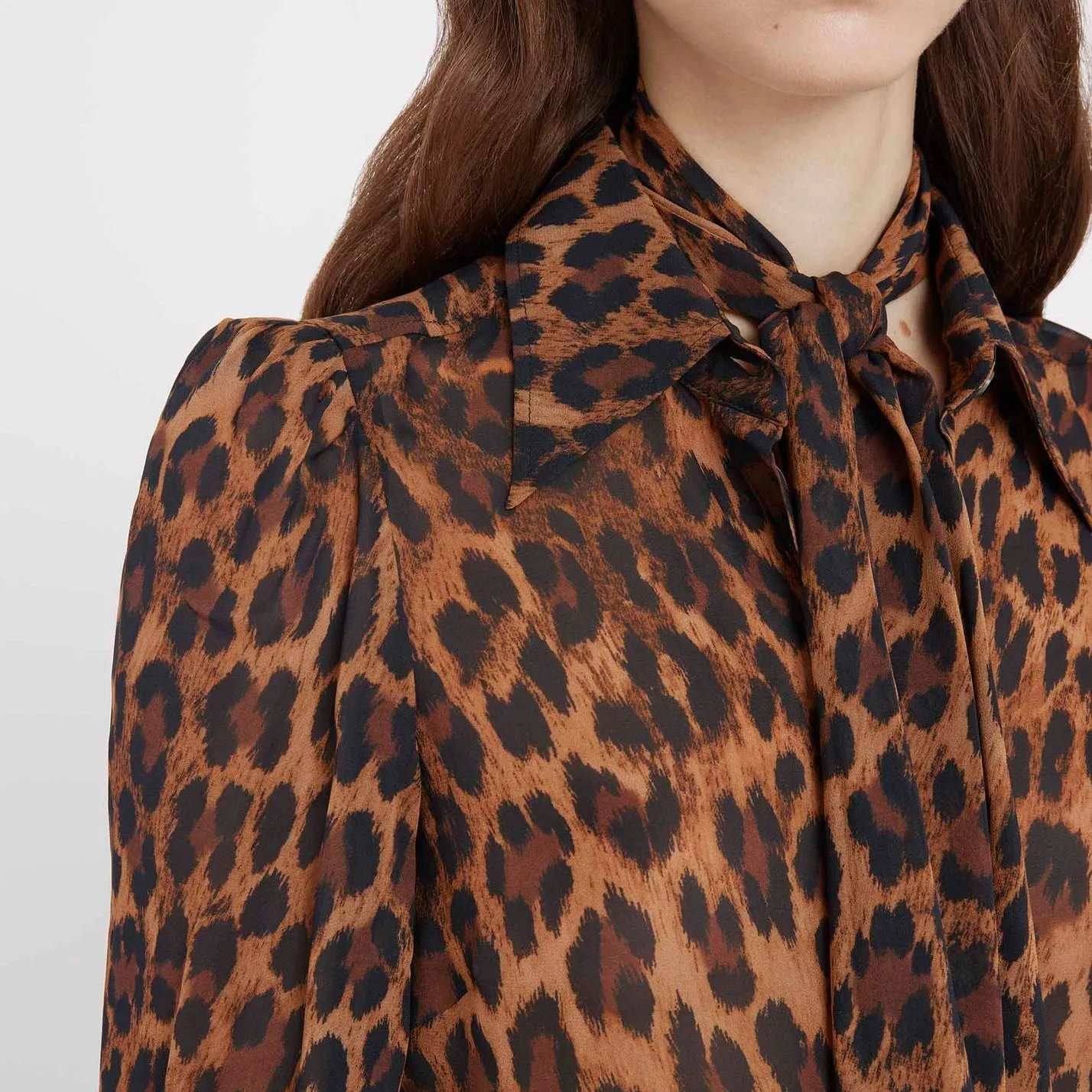 Bella Freud Mood For Love Shirt Leopard