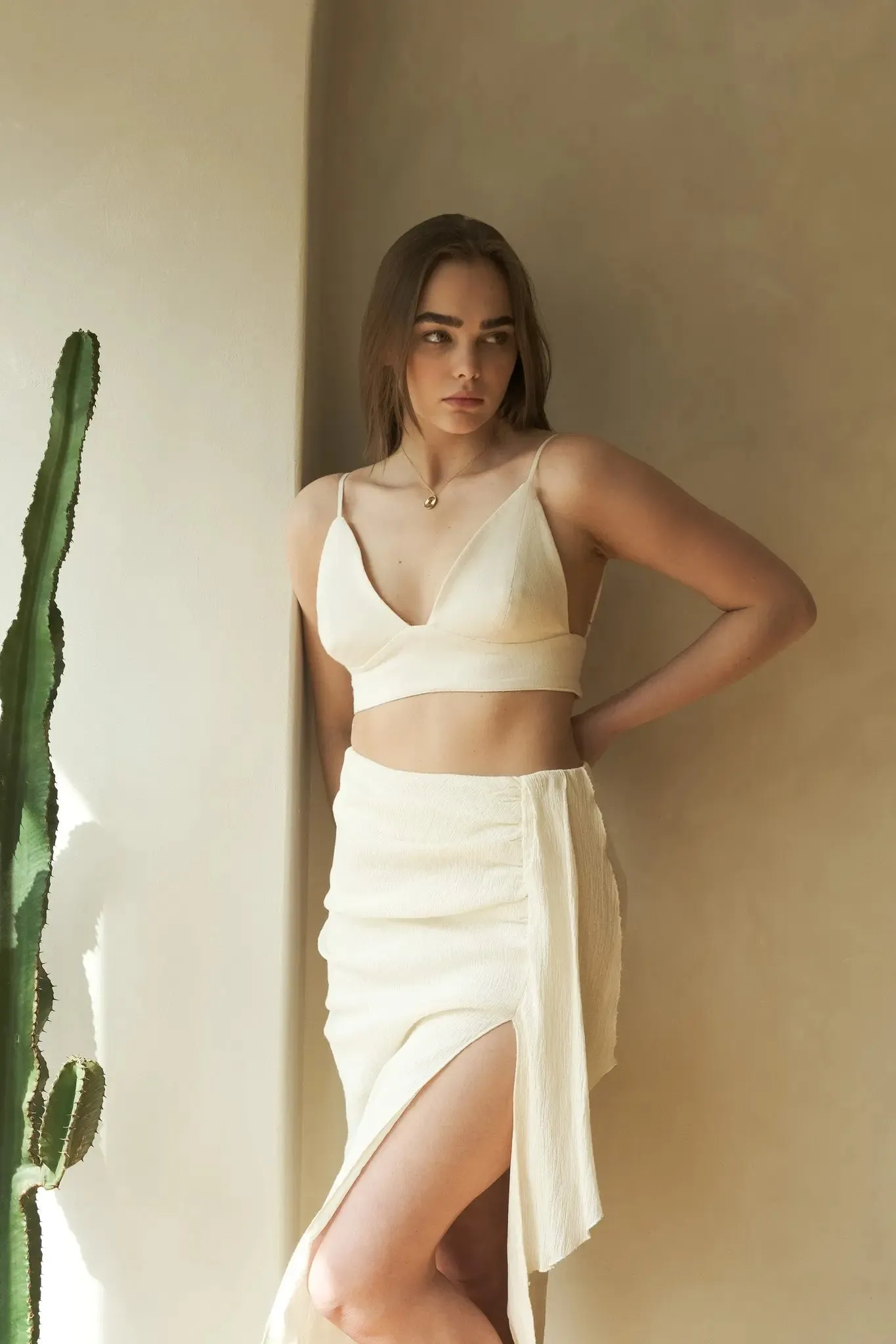 Bella Maxi Skirt - Natural by The Handloom