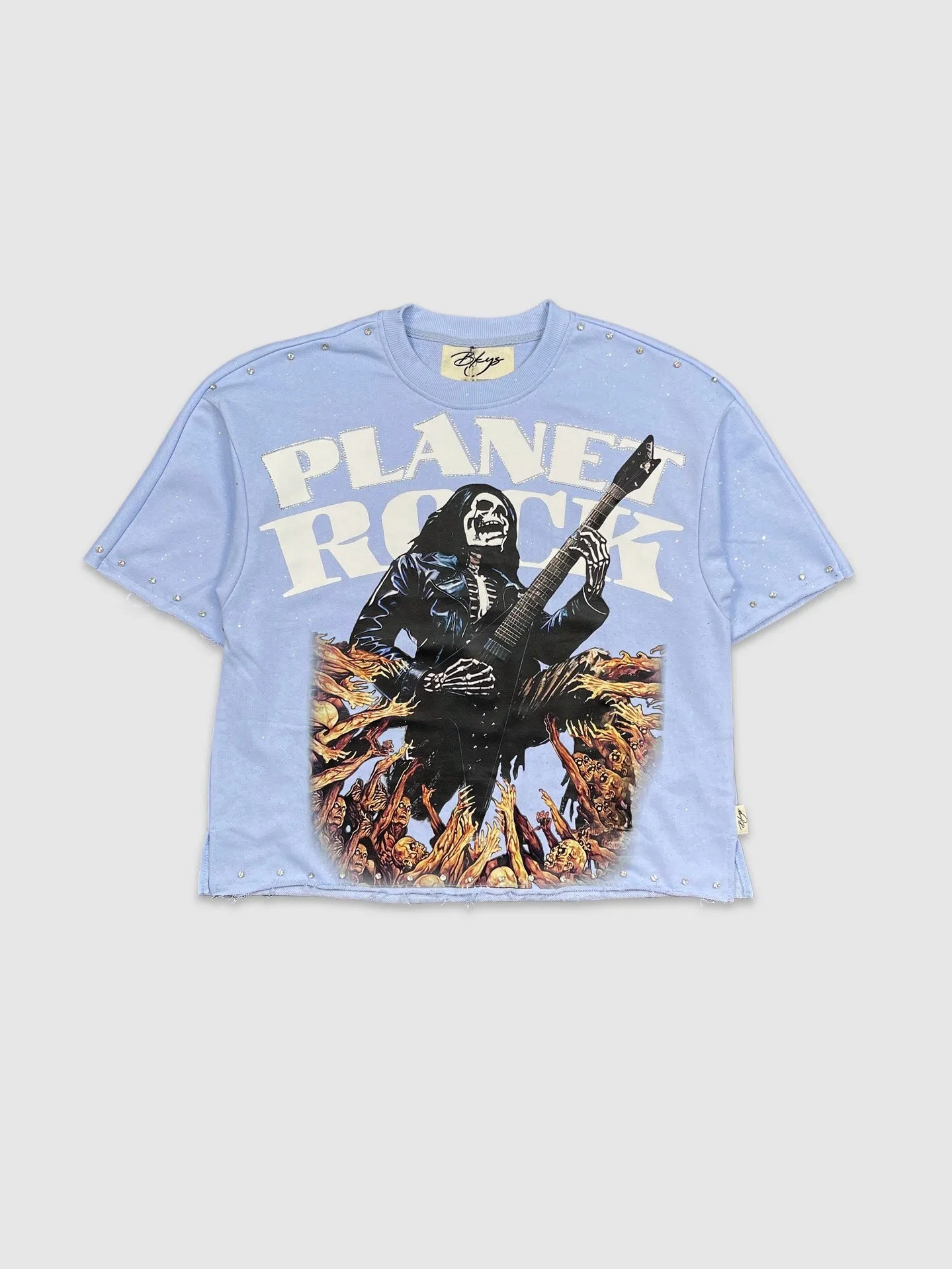 BKYS-T1292-Planet Rock Cropped Tee